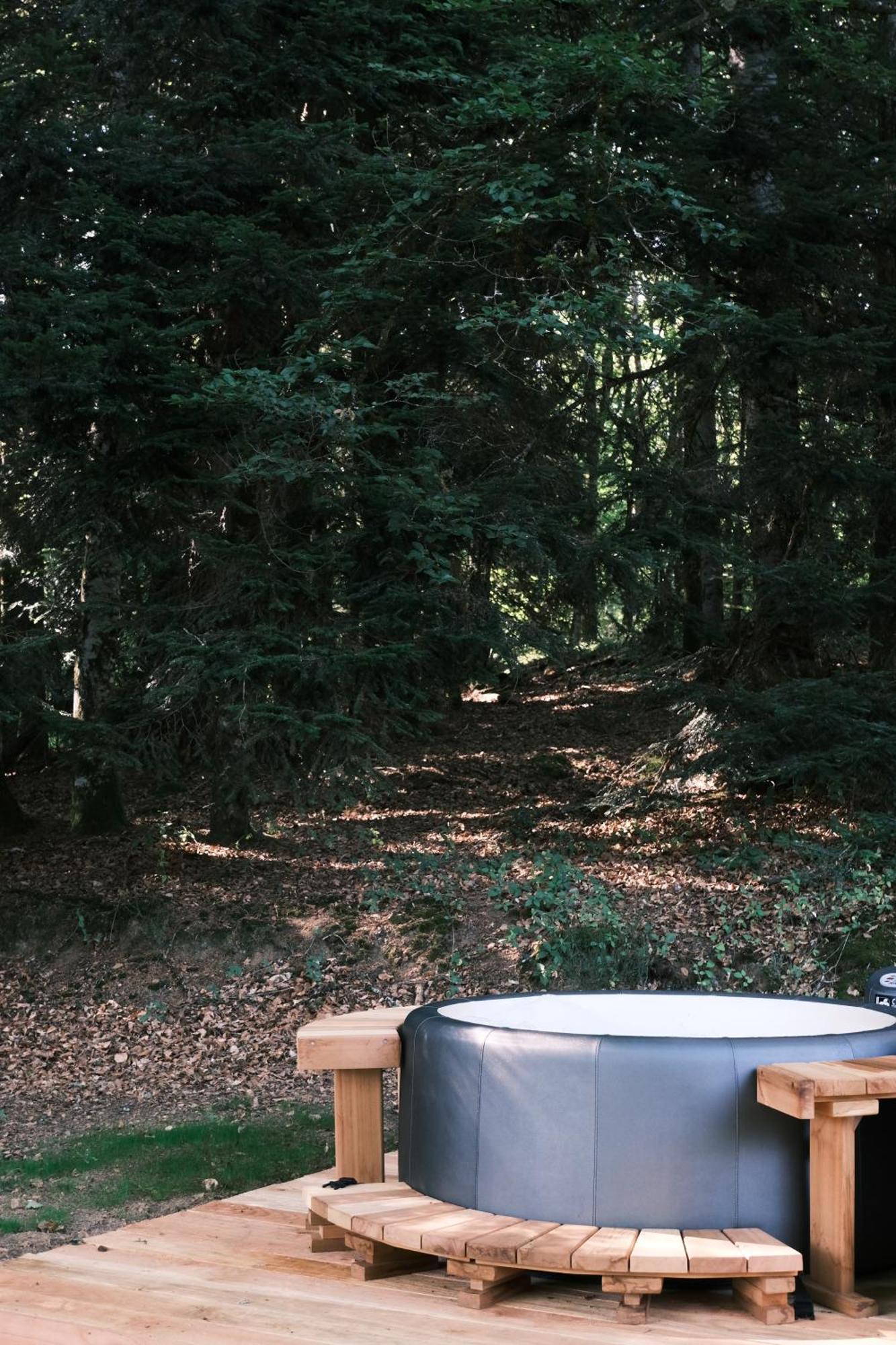 Lodge Avec Spa Privatif - Foret Et Lac Liginiac Luaran gambar